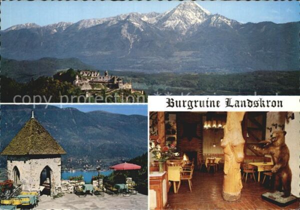 Landskron Kaernten Panorama Burgruine Landskron Terrasse G