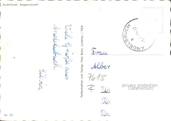 Andelsbuch Vorarlberg Teilansicht Panorama Eisenbahn – Bild 2