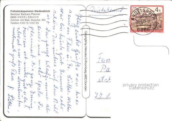 Andelsbuch Vorarlberg Frühstückspension Niedereblick Gaststub – Bild 2