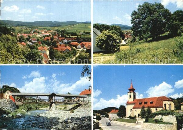 Alland Niederoesterreich Panorama Haselnussbaum Gedeckter Steg P