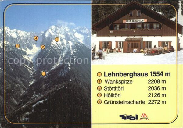 Obsteig Tirol Lehnberghaus mit Wankspitze Stöttltörl