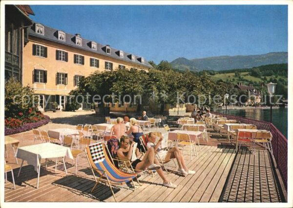 Millstatt Millstaettersee Die Forelle Hotel am See Terrasse