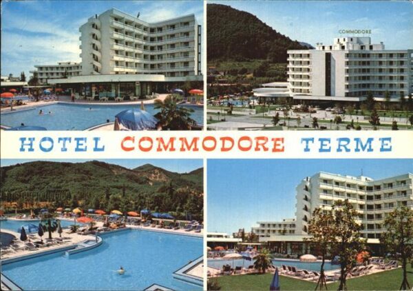 Montegrotto Terme Hotel Commodore Terme Schwimmbad Liegew