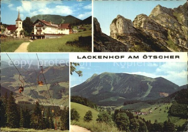 Lackenhof Gaming am Ötscher Sessellift Panorama