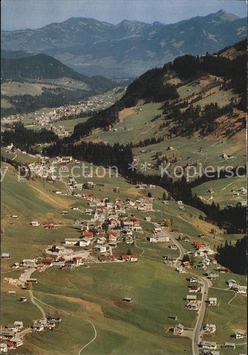 Mittelberg Kleinwalsertal mit Hirschegg und Riezlern Blick vom Wi