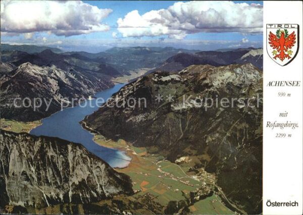 Achensee mit Rofangebirge Fliegeraufnahme