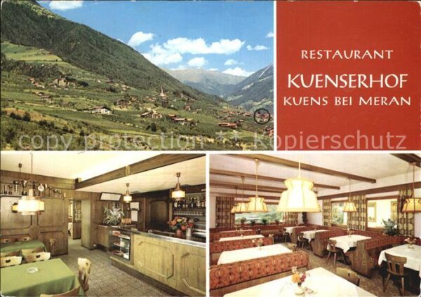 Kuens Panorama Restaurant Kuenserhof Gasträum
