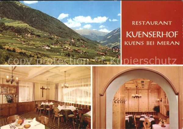 Kuens Panorama Restaurant Kuenserhof Gasträum