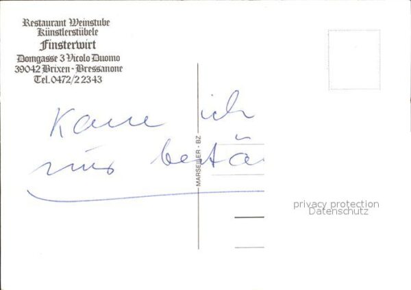 Brixen Suedtirol Restaurant Weinstube Finsterwirt Gastra – Bild 2