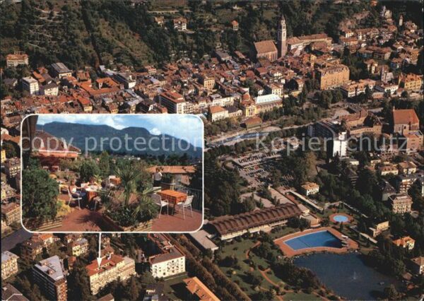 Meran Merano Fliegeraufnahme Gästehaus Schnitzer
