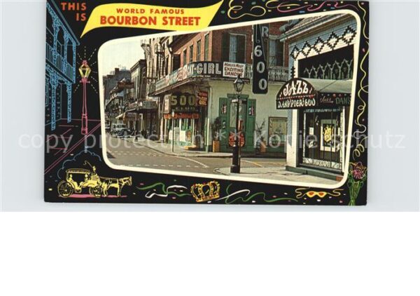 New Orleans Louisiana Bourbon Street