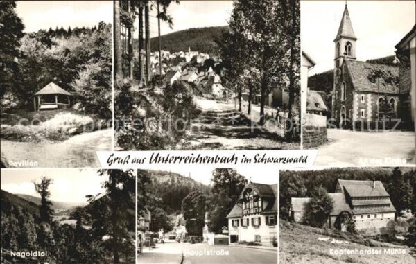 Unterreichenbach Calw Pavillon Waldweg Kirche Nagoldtal Haupt