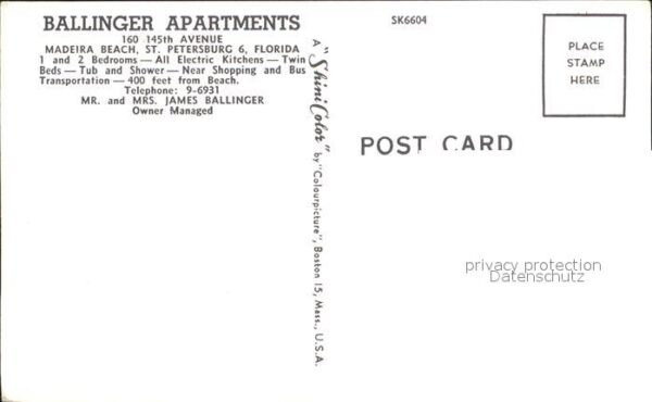St Petersburg Florida Ballinger Apartments – Bild 2