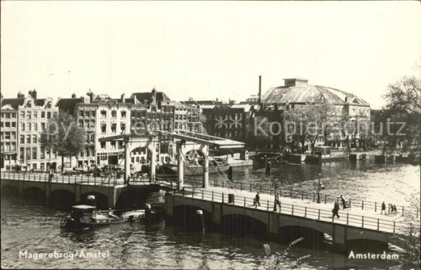 Amsterdam Niederlande Magerebrug Amstel