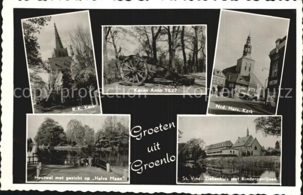 Groenlo Kerk Kanon anno 1627 Houtwal Halve Maan