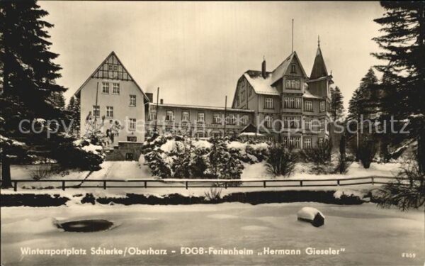 Schierke Harz FDGB Ferienheim Hermann Gieseler Winter