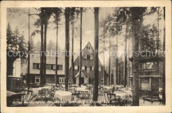 Altenberg Erzgebirge Historische Waldschänke Raupennest