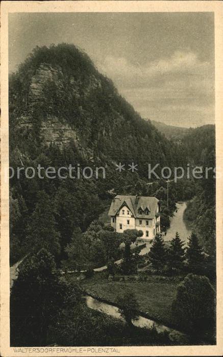 Porschdorf Waltersdorfer Mühle im Polenztal