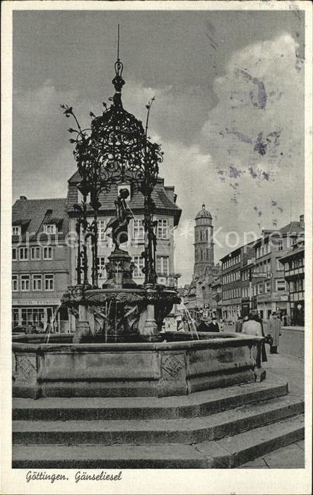 Goettingen Niedersachsen Gänselieselbrunnen