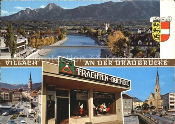 Villach Kaernten Draubrücke Trachtenboutique Hauptplatz