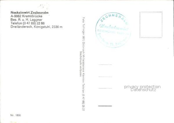 Kremsbruecke Nockalmwirt Zechneralm Fernsicht Alpenp – Bild 2
