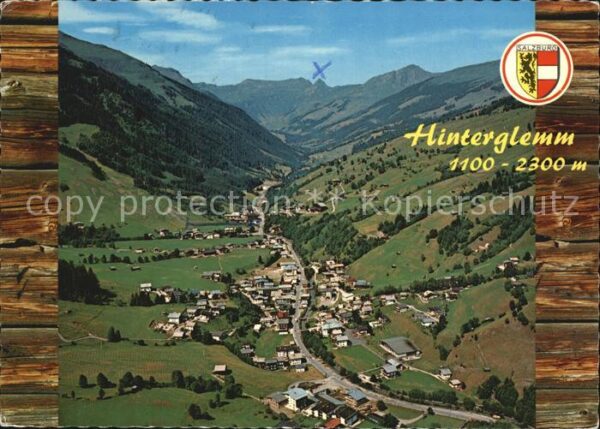 Hinterglemm Saalbach mit Talschluss Kitzbüheler Alpen Fliege
