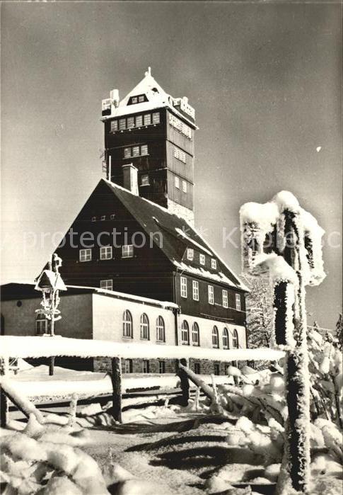 Baerenstein Annaberg-Buchholz Berghotel auf dem Bärenstein im Winter