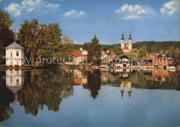 Tutzing Ansicht von Seeseite Wasserspiegelung