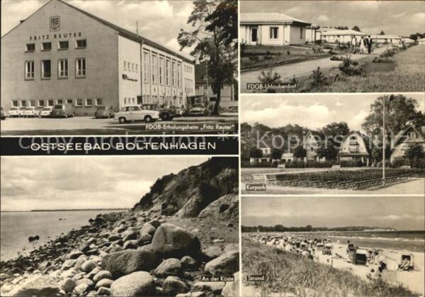 Boltenhagen Ostseebad FDGB Erholungsheim Fritz Reuter FDGB Ur