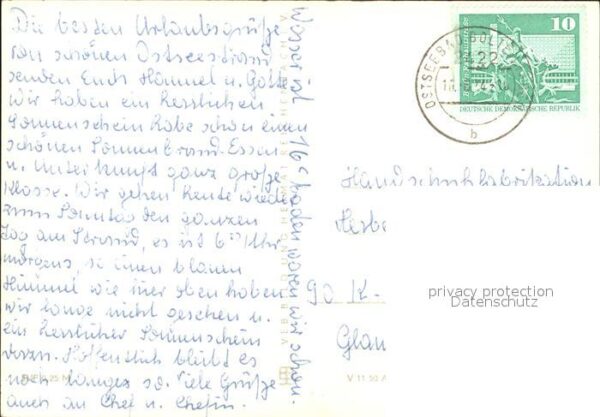 Boltenhagen Ostseebad FDGB Erholungsheim Fritz Reuter FDGB Ur – Bild 2