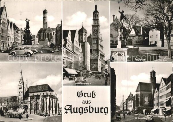 Augsburg St Ulrich Kirche Perlach Turm Fuggerei