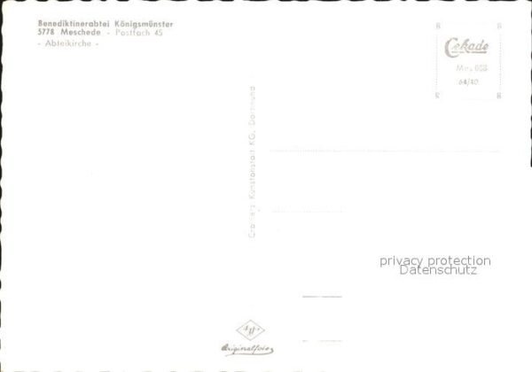 Meschede Benediktinerabtei Königsmünster Abteiki – Bild 2