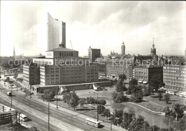 Leipzig Oper und Universitätsgebäude Hochhaus M