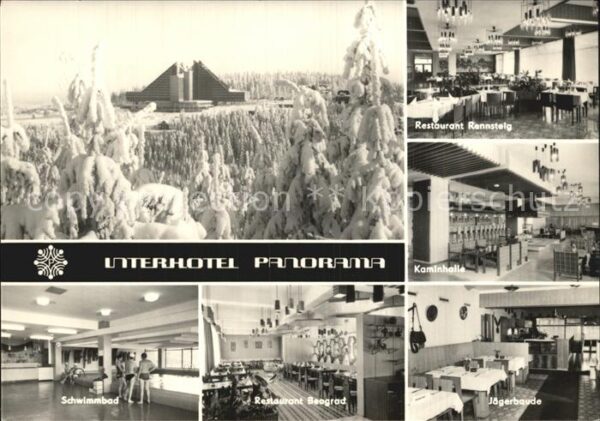 Oberhof Thueringen Interhotel Panorama Restaurant Rennstei