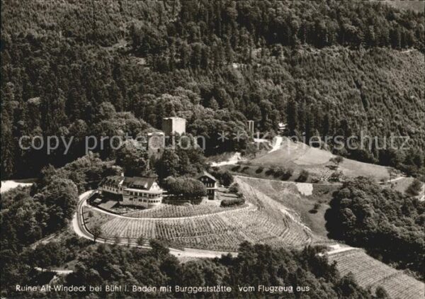 Buehl Baden Ruine Alt Windeck Burggaststätte Fliege