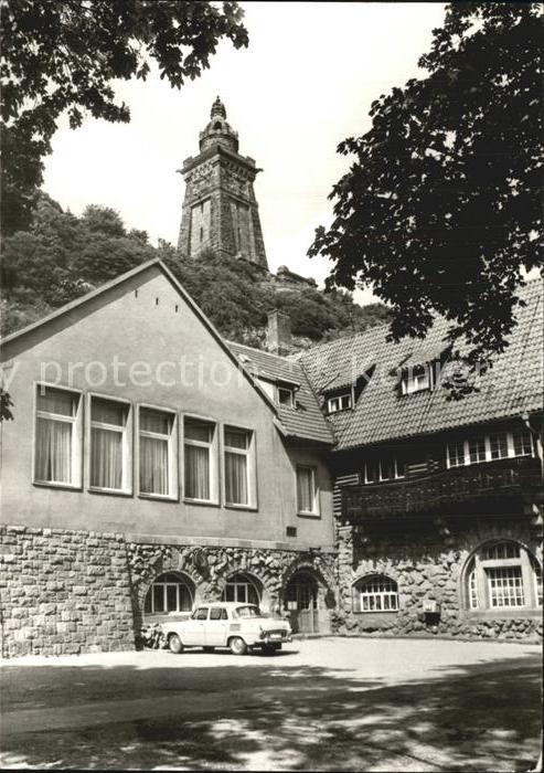 Kyffhaeuser Blick zum Kyffhäuserdenkmal FDGB Erholu