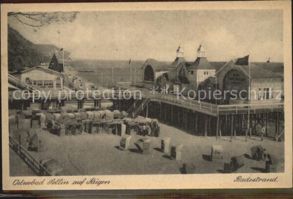 Sellin Ruegen Badestrand Seebrücke