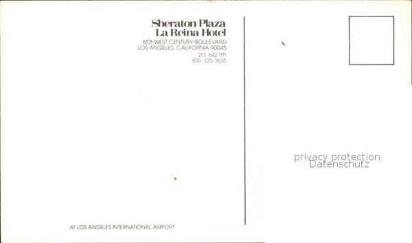 Los Angeles California Sheraton Plaza La Reina Hotel – Bild 2