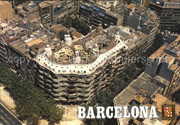 Barcelona Cataluna Fliegeraufnahme