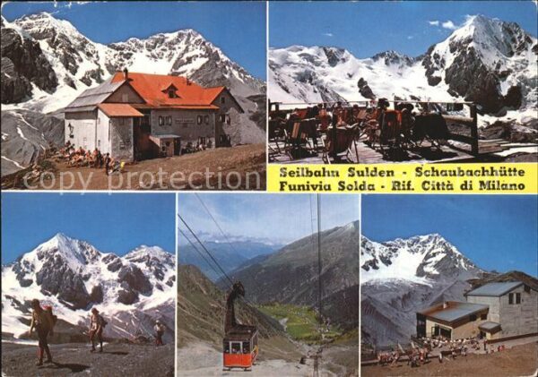 Sulden Solda Seilbahn Sulden Schaubachhütte