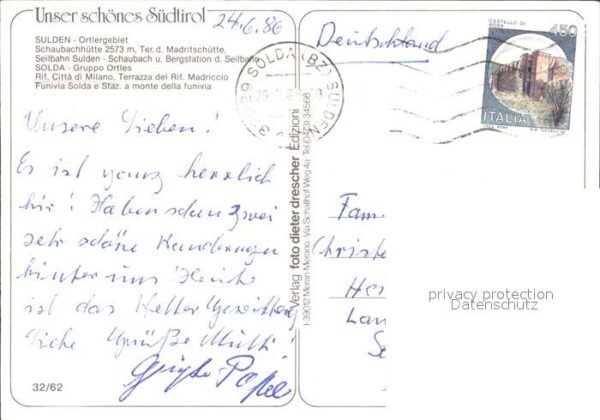 Sulden Solda Schaubachhütte Seilbahn – Bild 2