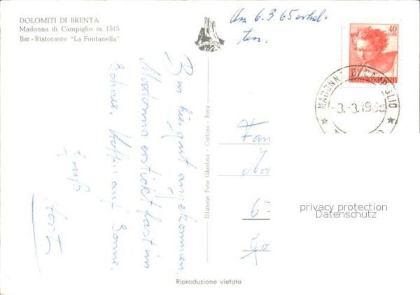 Brenta Madonna di Campiglio Bar Fontanella – Bild 2