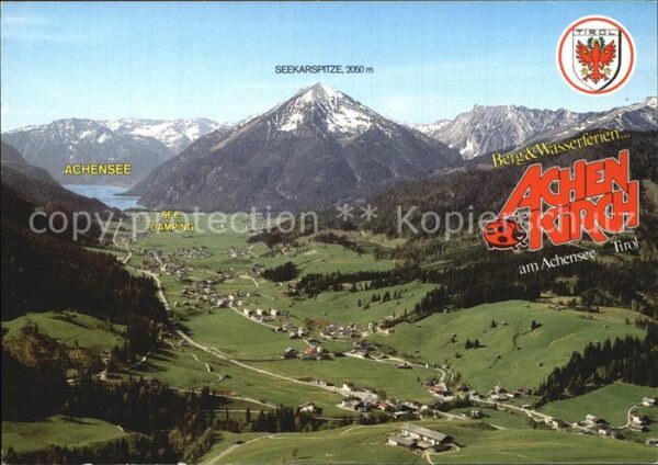 Achenkirch Fliegeraufnahme Seekarspitze Seecamping