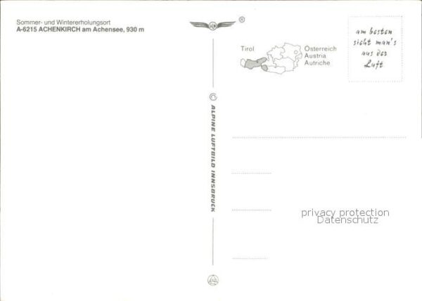 Achenkirch Fliegeraufnahme Seekarspitze See-Campin – Bild 2