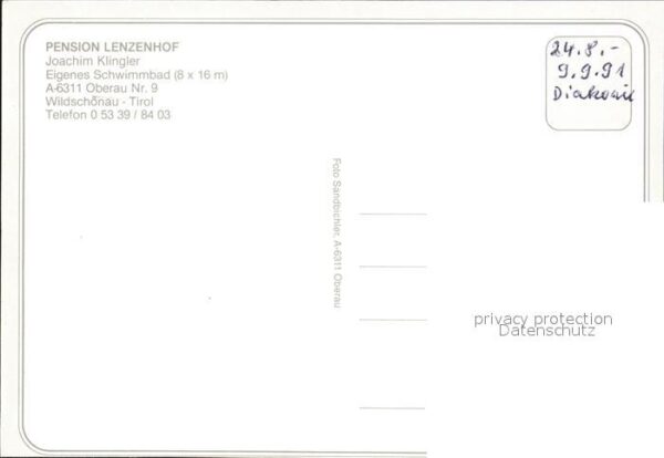 Oberau Tirol Pension Lenzenhof – Bild 2