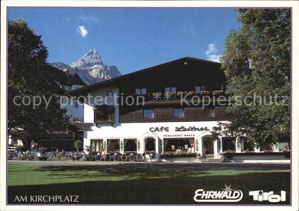 Ehrwald Tirol Cafe Leitner Kirchplatz