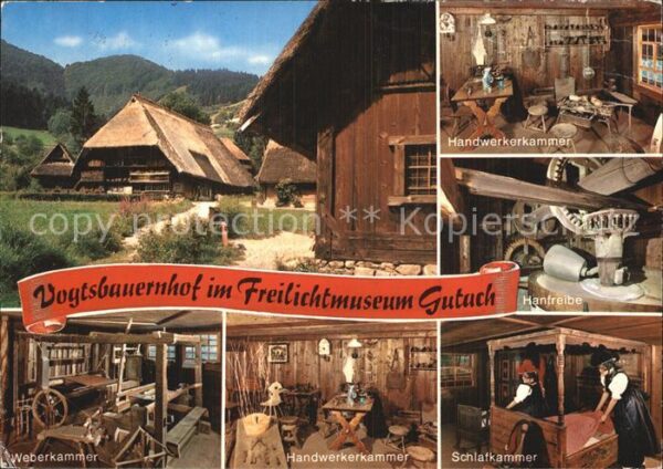 Gutach Schwarzwald Freilichtmuseum Vogtsbauernhof Schlafka