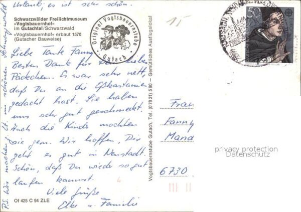 Gutach Schwarzwald Freilichtmuseum Vogtsbauernhof Schlafka – Bild 2