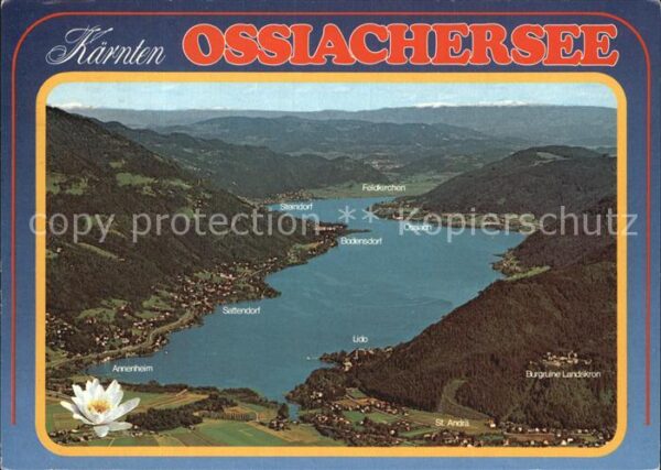 Ossiachersee Fliegeraufnahme Sattendorf Feldkirchen