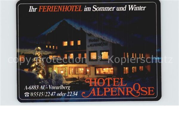 Au Vorarlberg Ferienhotel Alpenrose